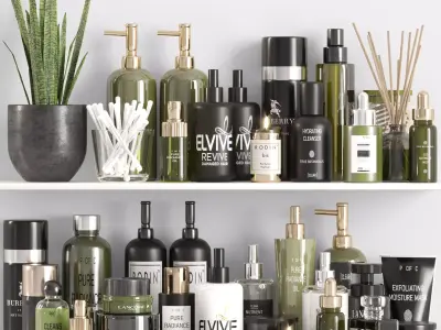 bathroom accessories 10 3D model