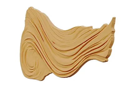 decor set wall panel relief mural CNC 18 3D print model