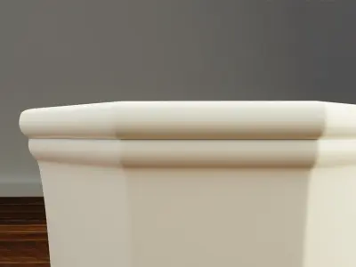 Decorative Porcelain Vase Low-poly 3D model