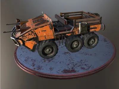 Thunder Transporter Low-poly 3D model