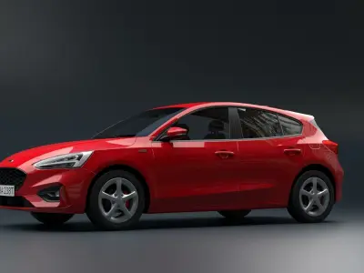 Focus Hatchback Car  3D model