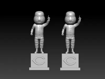 MLB - Mr RED mascot statue - Cincinnati Reds - 3d Print 3D print model