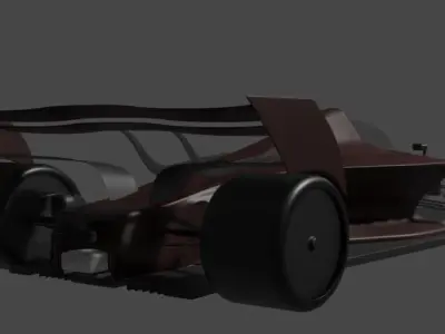 Formula 1 2024 Concept Car Low-poly 3D model