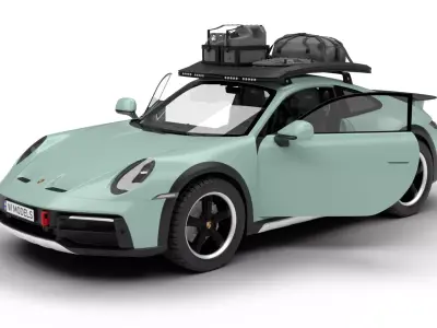 Porsche 911 Dakar HQ 3D model