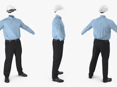 Construction Engineer Uniform  3D model