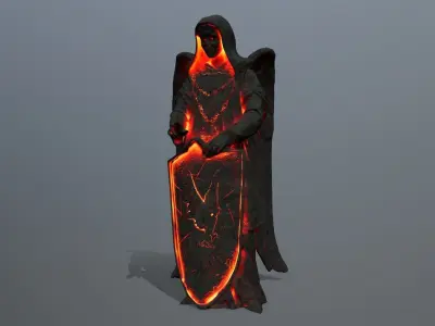 statue  Low-poly 3D model