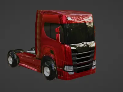 TRUCK- LOW POLY Free 3D model