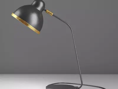 BLACK TABLE LAMP 3D model