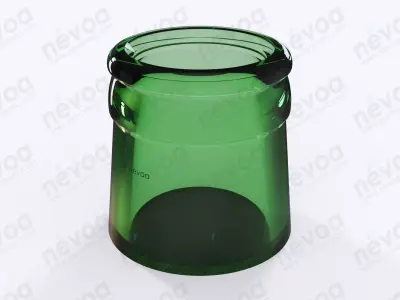 Glass finish - GME 12 01 - 29 mm LS - snap-on pourer clousers 3D model