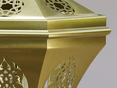 Vintage Moroccan Pendant Chandelier 3D model