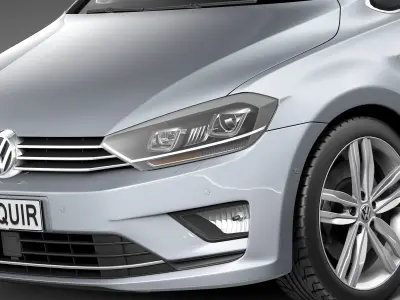 Volkswagen Golf Sportsvan 2015 3D model