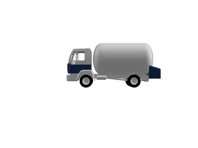 Low Polly 3d printable Oil Tanker 3D print model