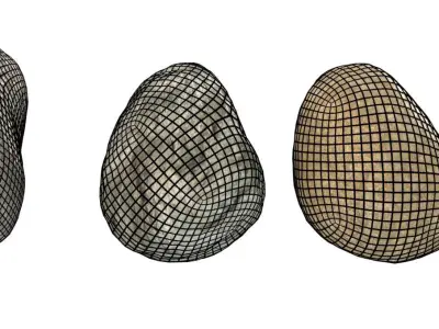 Free Pebbles Asset Pack  Free low-poly 3D model