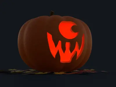 Halloween Pumpkin 2024 - Cyclops Free 3D model