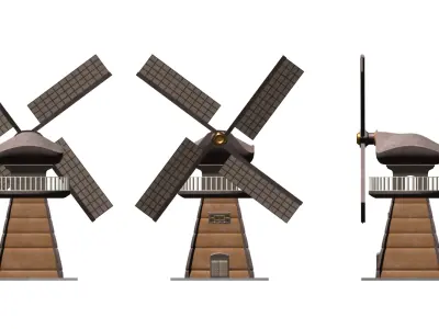 winkmill 3D model 3D model