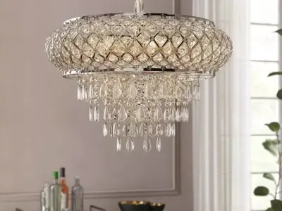 Bevers Light Geometric Chandelier 3D model