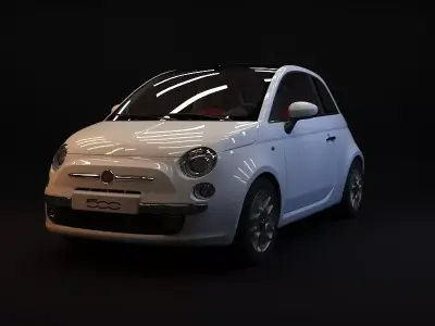 Fiat 500 3D model