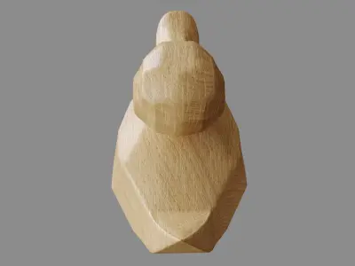 Wooden Duck 3D model