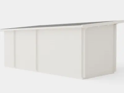 Sauna Grey Low-poly 3D model