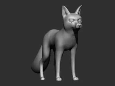 fox 3d print model egyptian dog 3D model