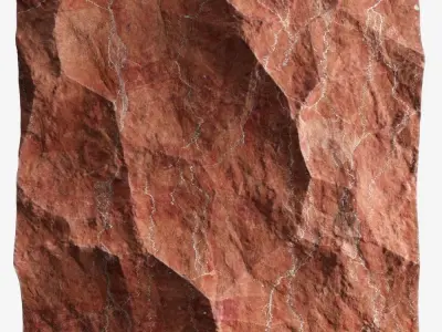 339-RockPanel piece of rock on wall 3D model