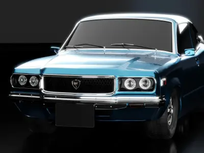 Mazda Rx3 Car Model 3D model