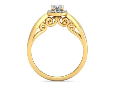 elegant luxury ring 3D print model shop
