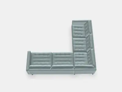 LANDSKRONA Corner sofa 5-seat 2 Low-poly 3D model