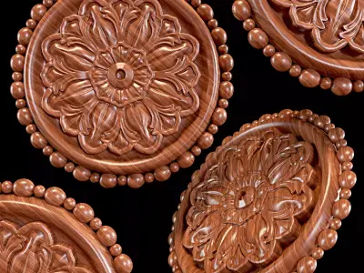 Ceiling Medallion 07 3D model