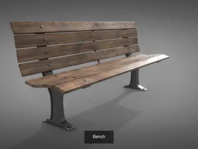 Benches bench 3D Model Collection