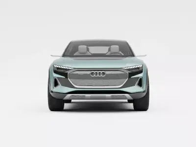 Modern Electric Concept SUV Low-poly 3D model