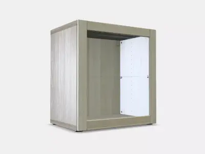 BESTA Shelf unit with glass door 13 3D model