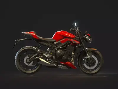 Base model for Triumph Street Triple 765 2024 3D model