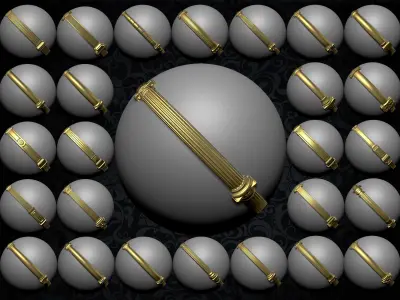 collection of classical coloumns 3D model