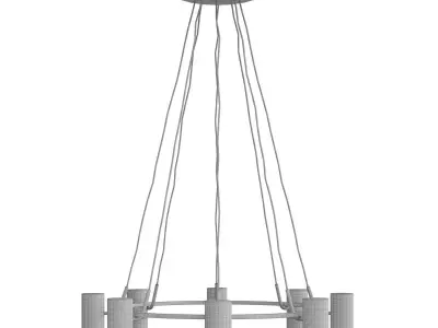 Ring Chandelier 3D model
