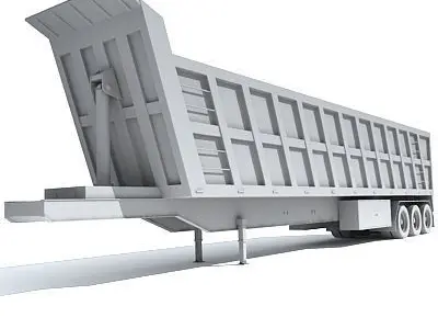 Dump Trailer 11 3D model