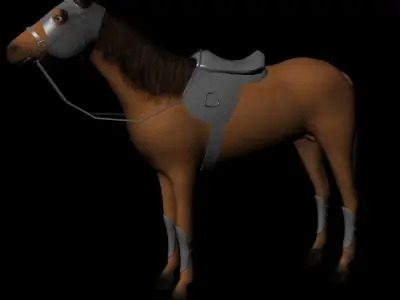 Horse Low poly Character Low-poly 3D model