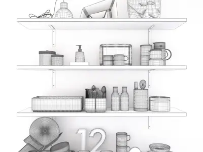 Decorative Kitchen Set 3D model