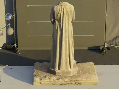 Photogrammetry Model of Headless Statue Low-poly 3D model