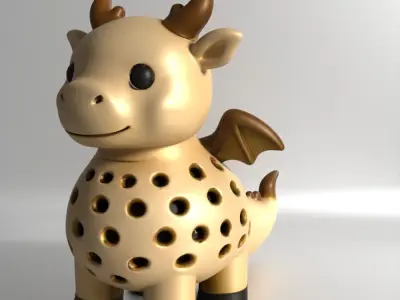 Dragon Sprouter Seed Chia Radish Lentil Germinator toy 3D print model