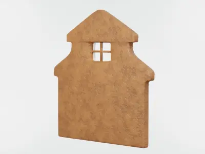 Gingerbread Christmas Cookie 11 3D model