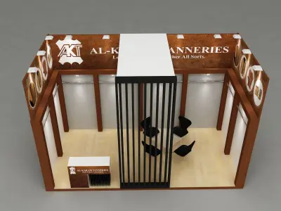 Exhibition stall design  300x600 cm 3D model