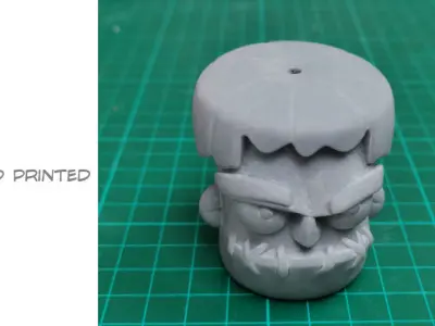 3 wise shrunken heads  3D print model