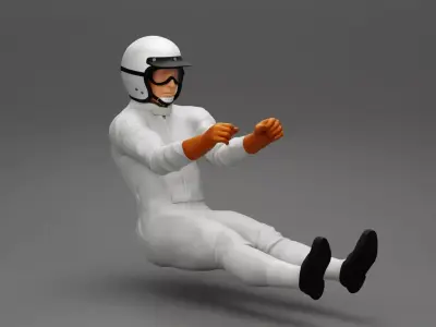 2 Models - Jackie Stewart driving for BRM 3D print model