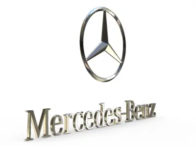 mercedes benz logo 3D model