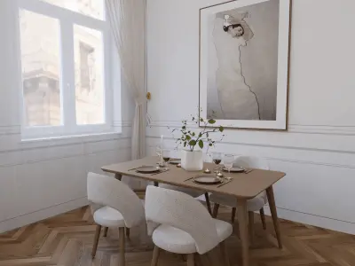 Kitchen 2 Blender Scene 3D model