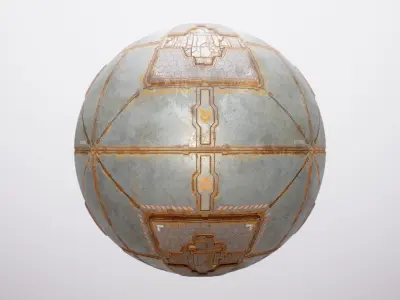 PBR Sci-Fi Spaceship Texture 32 FREE SAMPLE Free low-poly 3D model