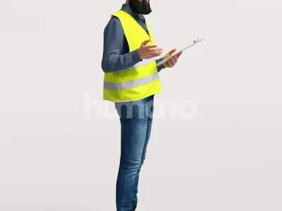 Humano Man Warehouse Worker Engineer -2506-068-1466 3D model