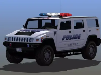 Police SUV 3D model