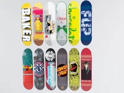 Skateboard Collection 3D Model Pack